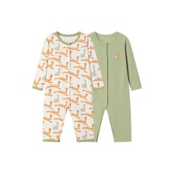 milkbarn 2026秋冬新品婴幼儿连体服宝宝长袖爬服哈衣家居服两件套
