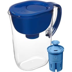 Brita Elite系列滤水壶 10杯大容量 去除99%铅 蓝色 进口