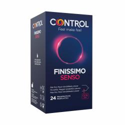 Control Finissimo Senso 避孕套 24 个精致避孕套,灵敏度更高,润滑剂,安全性爱 享受完美合身的避孕套。