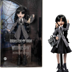 Monster High 怪物高中娃娃 星期三亚当斯 玩偶手办 女孩玩具生日礼物
