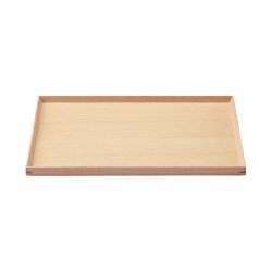 Muji MDC79A2S 木制方形托盘,自然,约宽 15.9 x 深 12 x 高 2 厘米(40.5 x 30.5 x 2 厘米)