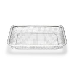 MUJI 12829041 不锈钢网状托盘,大号,约 宽 10.6 x 深 8.1 x 高 4.6 厘米(27 x 20.5 x 4.5 厘米)