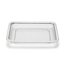 MUJI 12829027 不锈钢网状托盘,小号,约 宽 8.3 x 深 6.7 x 高 3.0 厘米(21 x 17 x 3 厘米)
