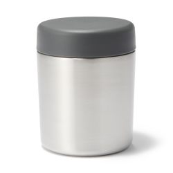Muji 84334573 宽口汤罐 易清洗 隔热 300毫升 银色
