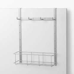 MUJI 8445453 水槽门收纳箱,可调节高度挂钩,含口袋,约 宽 11.2 x 深(包括安装部件)4.5 x 高 38 厘米