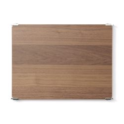 MUJI 83922498 不锈钢单元架 额外搁板 胡桃木 适用于宽56厘米