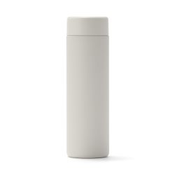 Muji 真空隔热保温瓶 扁平型 500毫升 灰米色 76049180