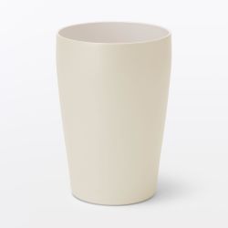 Muji 23103244 不锈钢 真空隔热 双层保温杯 米白色 约450毫升