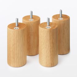 MUJI 84410499 木腿 12厘米 自然色 M8 4件套