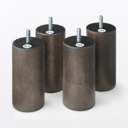 MUJI 84410505 木腿 12厘米 棕色 4件套