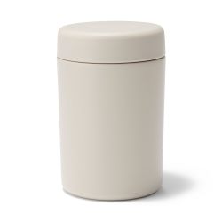 MUJI 84334603 宽口,易清洗 隔热 汤罐 430毫升 灰米色