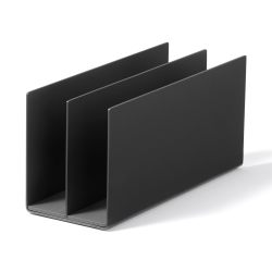 MUJI 83767150 钢制隔断支架,2个隔层,深灰色,约 宽3.4 x 深3.6 x 高4.3英寸(86 x 230 x 110毫米)