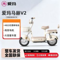 爱玛 马赫v2新国标电动自行车原小金豆款48V22A大容量电池电瓶车