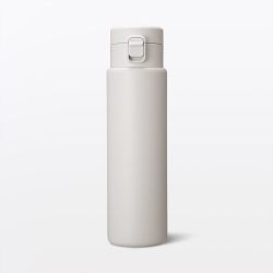 Muji 真空隔热保温瓶 一键式 750毫升 灰米色 76049128