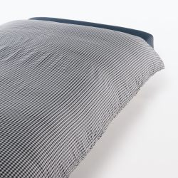 MUJI 84738616 再生涤纶 速干 羽绒被套 深 190×210厘米 海军蓝 格子