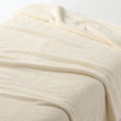 Muji 15598779 再生聚酯保暖纤维薄毛毯 双人 180 x 200 厘米 象牙色