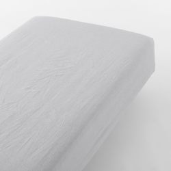 MUJI 76184034 水洗床笠半双人床,适用于 120x200x18-28cm 灰色
