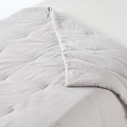 MUJI 84680038 Kapok 混合双层纱布薄棉被 190×210厘米 灰色