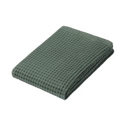 MUJI 84705953 华夫格大号浴巾 4件套 70×140厘米 绿色/触感光滑 防起毛易干
