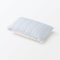 Muji 76196532 清凉棉绳型枕头垫 43×63厘米 浅蓝色