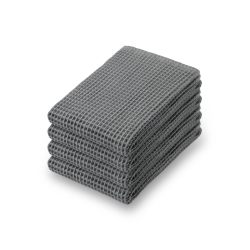 MUJI 84705946 华夫格大号浴巾 4件套 70×140厘米 炭灰色 触感光滑 不填充 易干