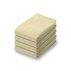 MUJI 84835124 蓬松绒浴巾 4件套 60×120厘米 黄色条纹/柔软