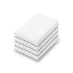 MUJI 84705939 华夫格大号浴巾 4件套 70×140厘米 米白色/触感光滑 防起毛易干