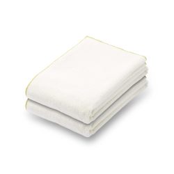 MUJI 84775512 彩色针绒浴巾 2件套 60 × 120厘米 象牙白