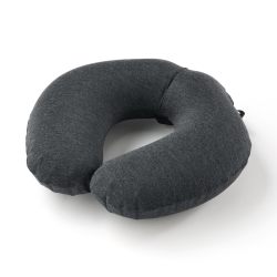 MUJI 84475498 充气颈垫 深灰色 约34×33厘米