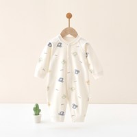 婧麒 JQ婧麒早秋婴幼儿连体衣春秋季纯棉衣服a类秋小月龄初生宝宝睡衣