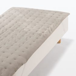MUJI 76005629 再生聚酯保暖纤维厚床垫 单人床100×200厘米 浅米色