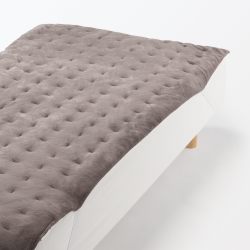 MUJI 76005636 再生聚酯保暖纤维厚床垫 单人床100×200厘米 深米色