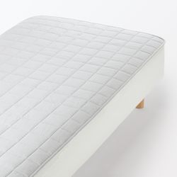 MUJI 76195696 防滑棉质水洗过滤器 床垫 单人床100×200厘米 灰色