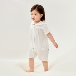 babycare 婴儿连体衣纯棉春夏百天小月龄包屁衣满月爬服宝宝衣服
