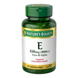Nature's Bounty 维生素E软胶囊 1000IU 抗氧化 增强免疫 60粒