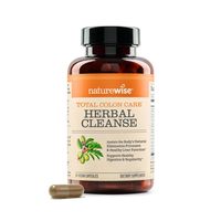 naturewise 排毒减肥产品 缓解便秘 排毒 体重管理 60粒胶囊装 草药味 纯素 1件装 适合成人