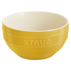 Staub Z1029-532 陶瓷Citoron 彩色碗 12厘米 柠檬陶瓷耐热陶瓷,烤箱适用