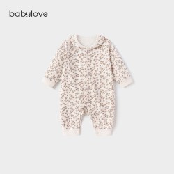 Babylove [限时回馈价]babylove女宝宝连体衣春秋纯棉透气居家服
