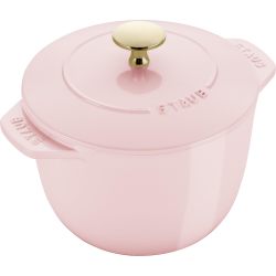 staub Z1030-213 La Cocotte de Gohan 冰糕玫瑰 16厘米 粉色饭锅烹饪锅 2杯铸铁搪瓷锅电饭煲