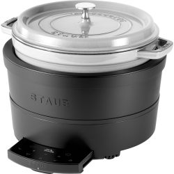 STAUB 珐宝 精密感应多功能锅 炖煮蒸煮慢炖保温 4.2L容量 塑料材质 哑光黑色