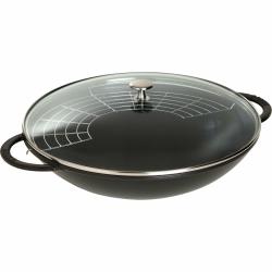 Staub 铸铁炒锅,6 夸脱,黑色哑光