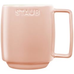 staub Z1032-791 堆叠马克杯 M 浅粉色 350毫升 陶瓷杯 陶瓷杯 微波炉