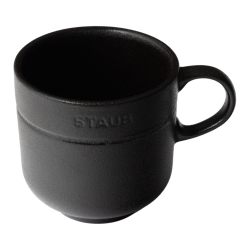 Staub Z1035-108 陶瓷杯 200毫升 哑光黑 陶瓷微波炉适用