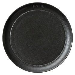 Staub Z1035-102 盘子,20 厘米,哑光黑色,陶瓷,陶瓷,微波炉适用