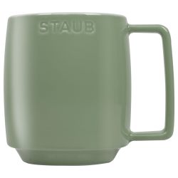staub Z1029-091 堆叠马克杯,M,桉树,350毫升,陶瓷马克杯,陶瓷,微波炉适用