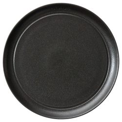 Staub Z1035-103 盘子,22 厘米,哑光黑色,陶瓷,陶器,微波炉适用