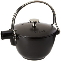 STAUB 珐宝 铸铁茶壶，黑色