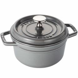 STAUB 珐宝 圆形锅 16cm 石墨灰