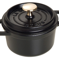 STAUB 珐宝 荷兰锅 哑光黑色 可用洗碗机清洗 铸铁材质 14厘米