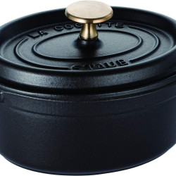 Zwilling 双立人 STAUB 珐宝 椭圆形铸铁砂锅，黑色，17厘米